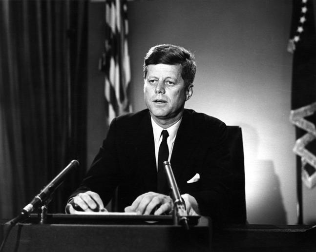 President Kennedy addresses the nation