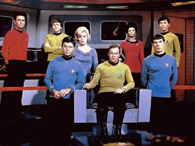 The main cast of Star Trek: The Original Series